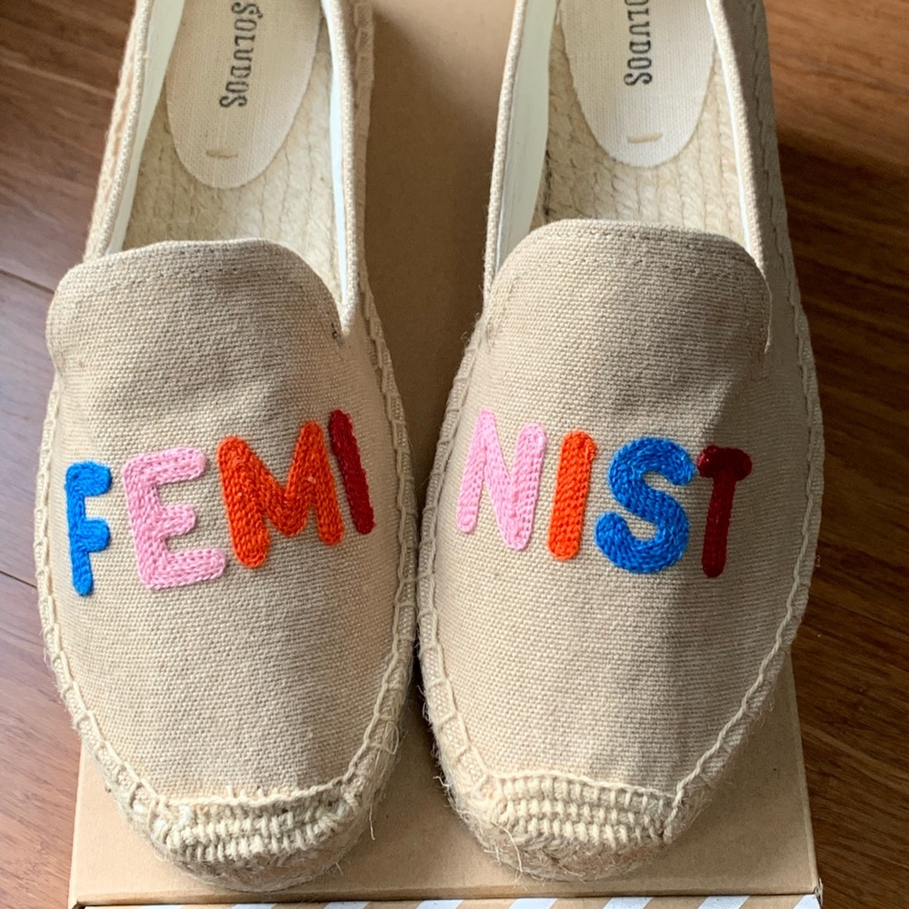 NIB soludos feminist espadrilles sz 9.5